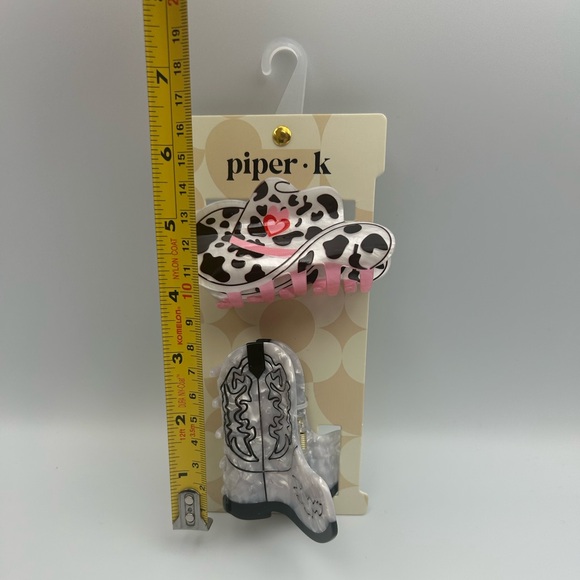 *New* Piper K Cowgirl Hat and Boot Claw Clip - Picture 8 of 8